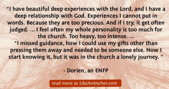 All Your Heart, Mind, and Soul: ENFP Christians | LikeAnAnchor.com