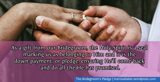 The Bridegroom's Pledge | marissabaker.wordpress.com