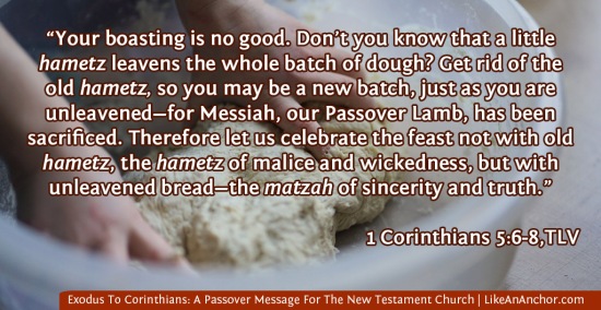 Exodus To Corinthians: A Passover Message For The New Testament Church | LikeAnAnchor.com