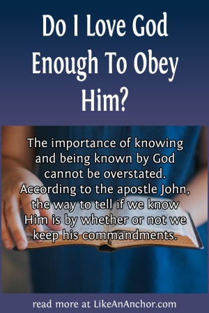 Do I Love God Enough To Obey Him? | LikeAnAnchor.com